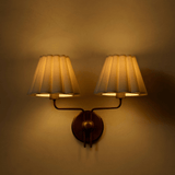 Avelon Pleated Twin Wall Lamp