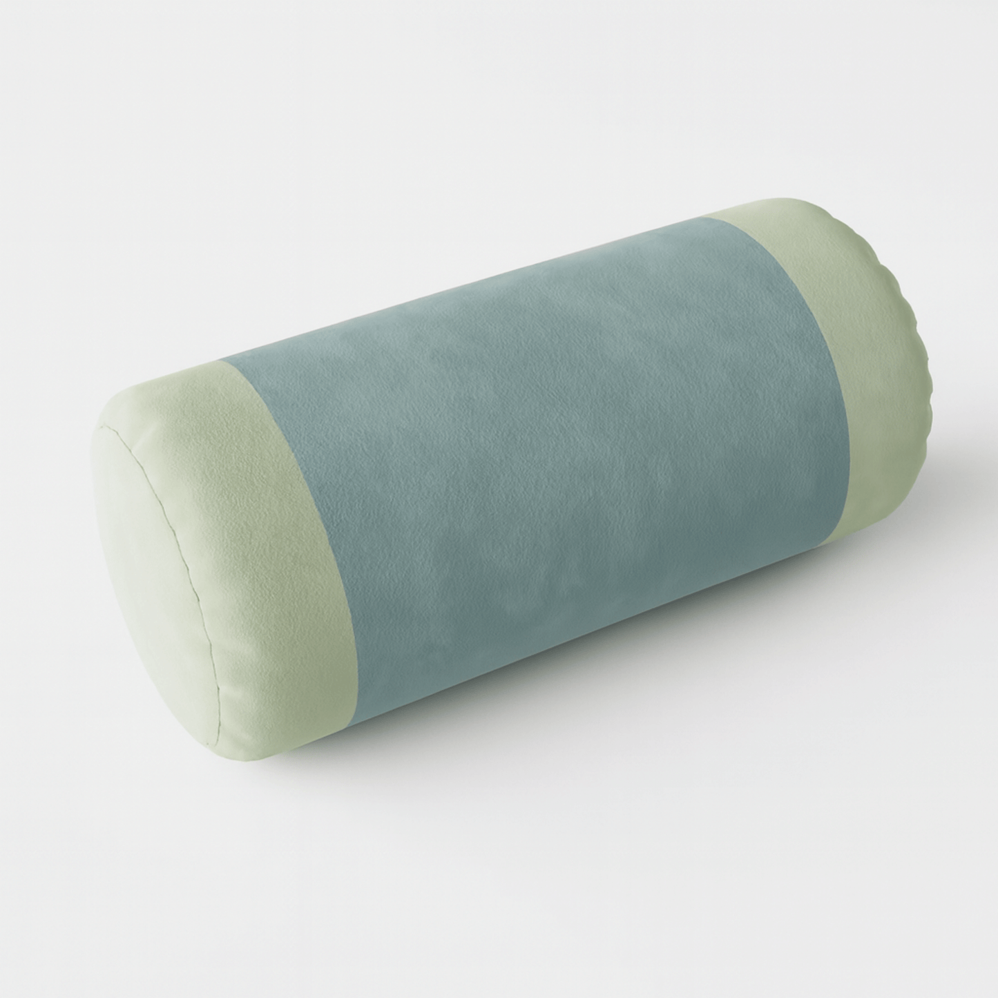 Rectangular pillow with two-tone color on a white background