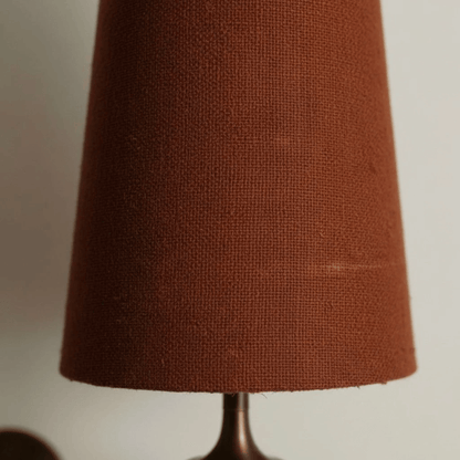 Auralis Single Red Fabric Wall Light