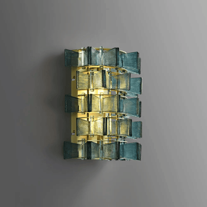 Lumière Blue Éclat Art Deco Wall Sconce