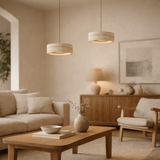 Ithaca Travertine Flat Edge Pendant Light