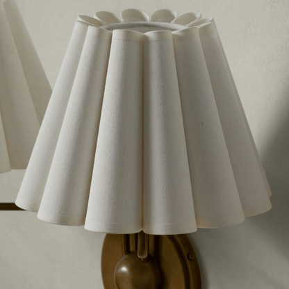 Avelon Pleated Twin Wall Lamp