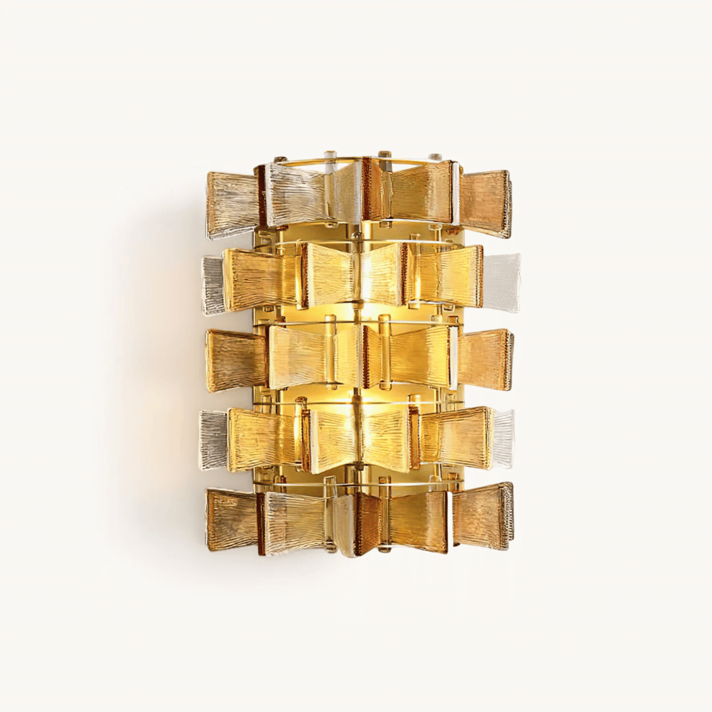 Lumière Amber Éclat Art Deco Wall Sconce