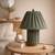 Auralis Pleated Khaki Fabric Table Lamp