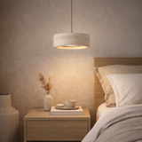 Ithaca Travertine Flat Edge Pendant Light