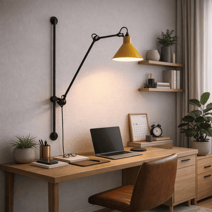 Yellow Rizzatto Swing Arm Wall Light