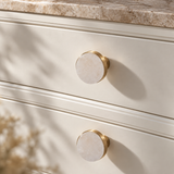 Roselle Crystal & Brass Cabinet Knobs