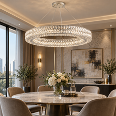Virelia Crystal Ring Chandelier