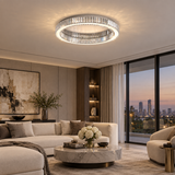 Calista Crystal Halo Ceiling Light