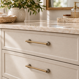 Orba Stone & Brass Cabinet Handles & Knobs