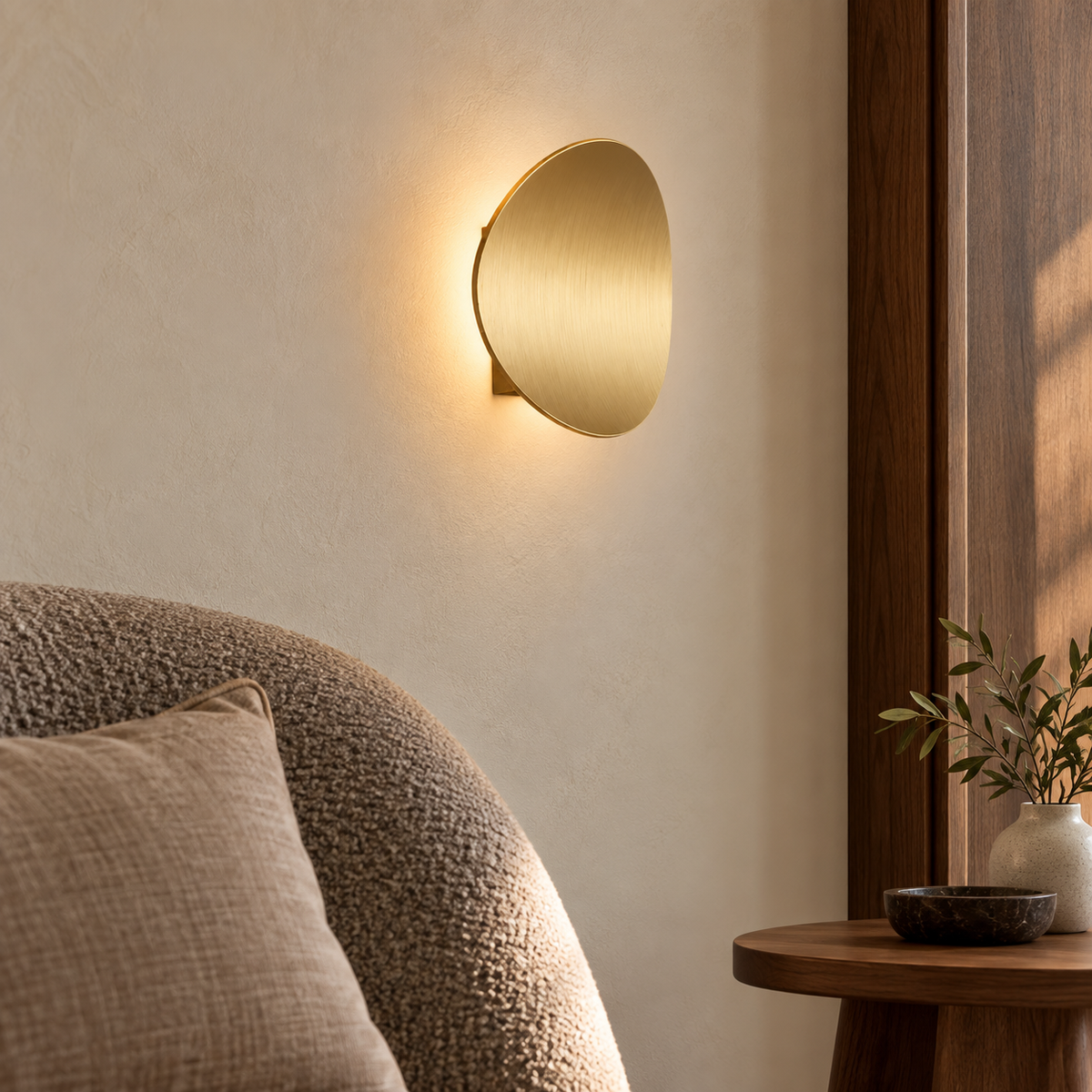 Novara Sculptural Aluminum Wall Light