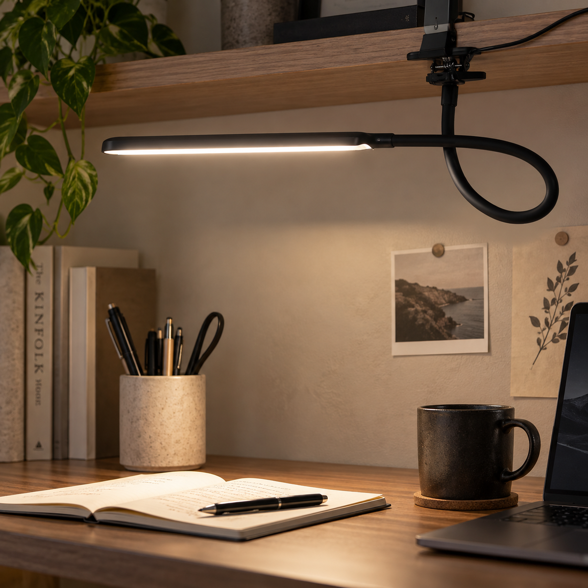 LumaFlex USB Clamp Desk Lamp