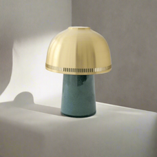 Kintsu Glow Lamp - USB Charging with Touch Dimming — wabi-sabi table lamp by Baskoraa