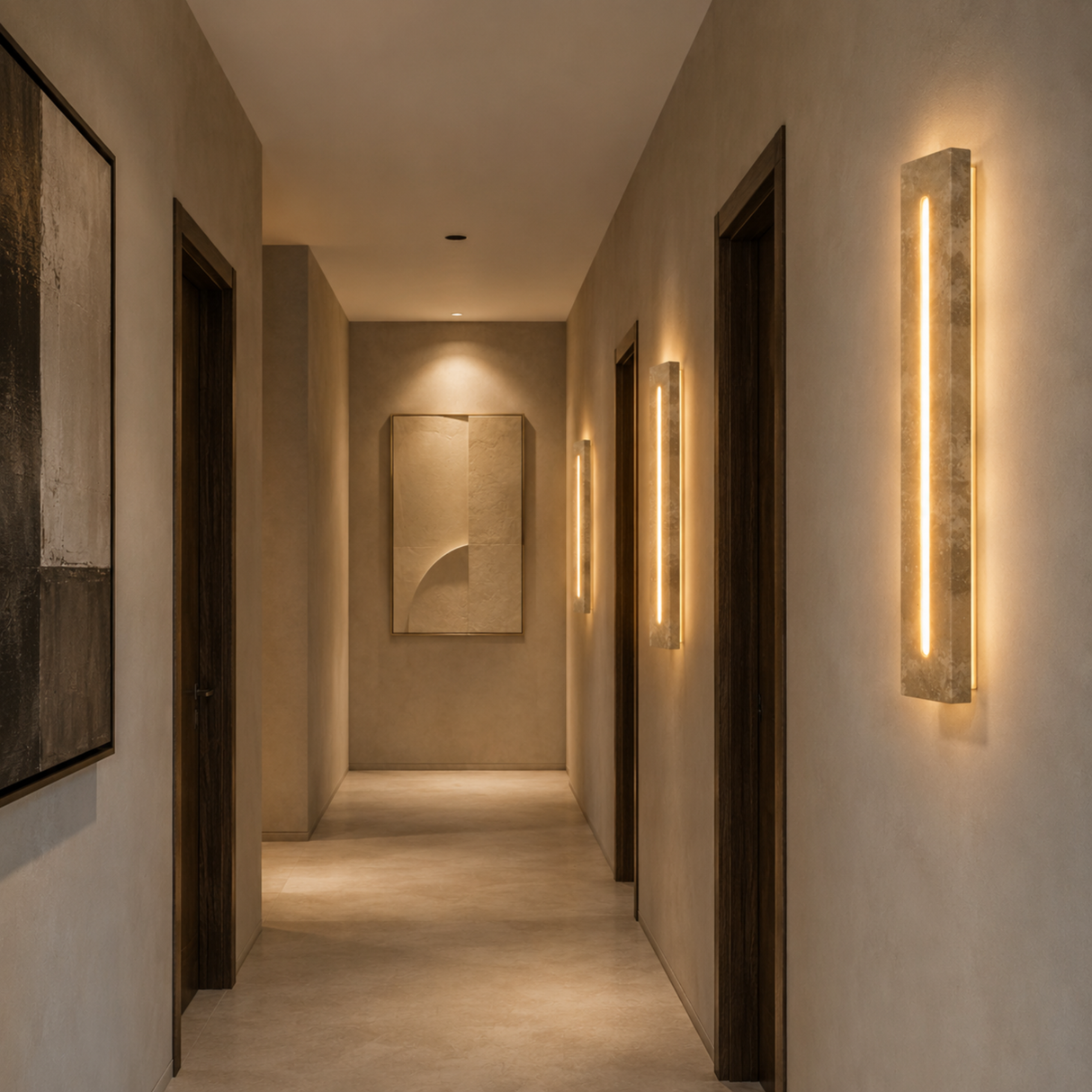 Verano Outdoor Travertine Wall Light