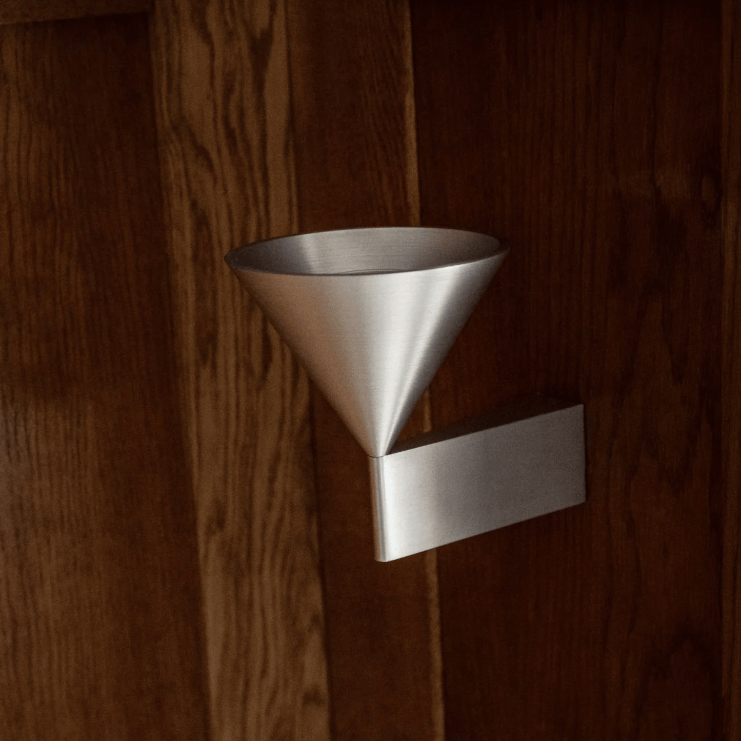 Silver VetraCone Italian Minimalist Wall Lamp
