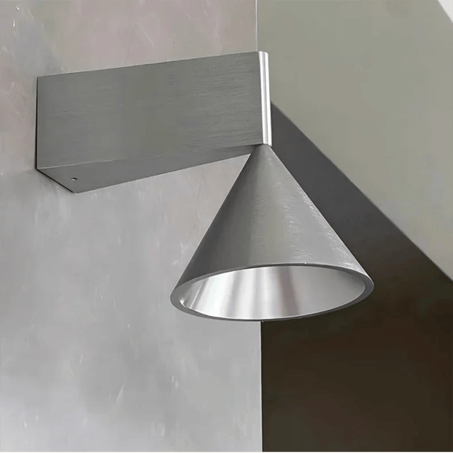 Silver VetraCone Italian Minimalist Wall Lamp