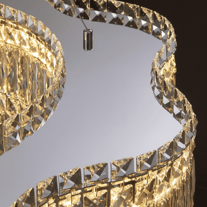 Lumivelle Crystal Halo Chandelier
