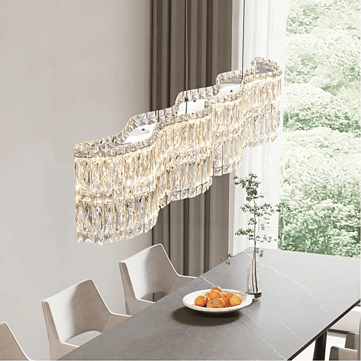 Lumivelle Crystal Wave Chandelier