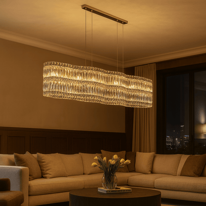Lumivelle Crystal Wave Chandelier