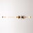 Modern pendant light with gold and glass design on a white background