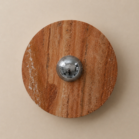 Terranova Red Travertine Wall Lamp, alternate view 2