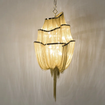 Gold Aureliara Retro Chain Pendant