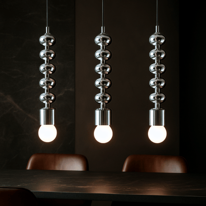 Lustra Chrome Pendant Light - E27 LED