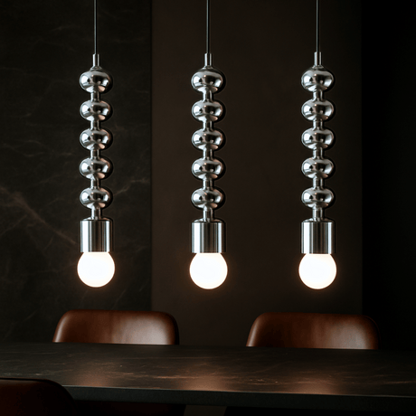 Lustra Chrome Pendant Light - E27 LED