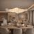 Croissant Sculptural Linear Pendant Light