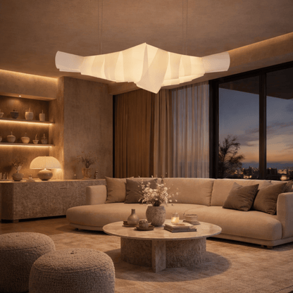 Croissant Sculptural Linear Pendant Light
