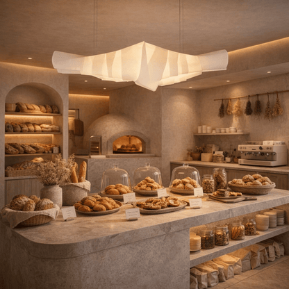 Croissant Sculptural Linear Pendant Light
