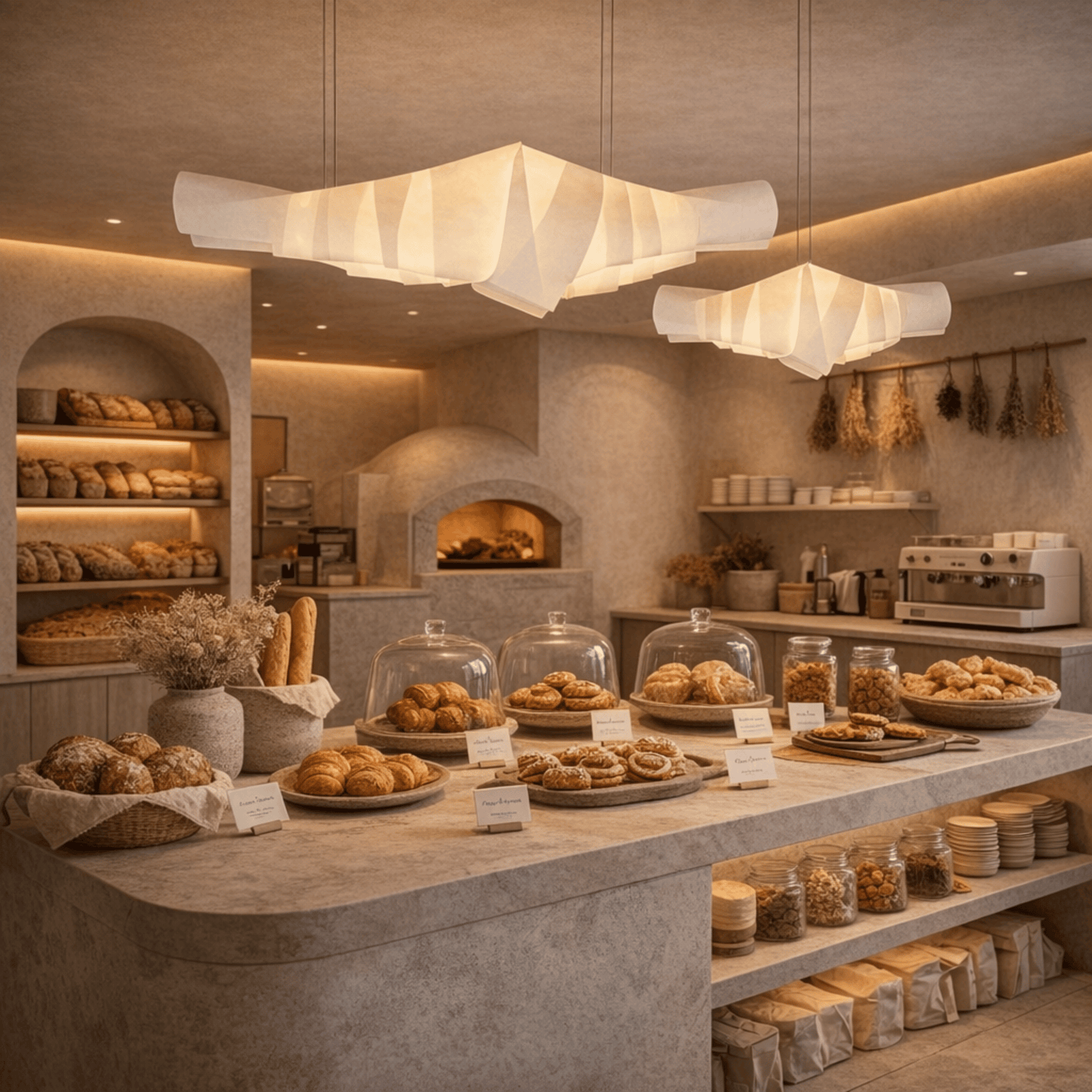 Croissant Sculptural Linear Pendant Light