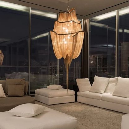 Gold Aureliara Retro Chain Pendant