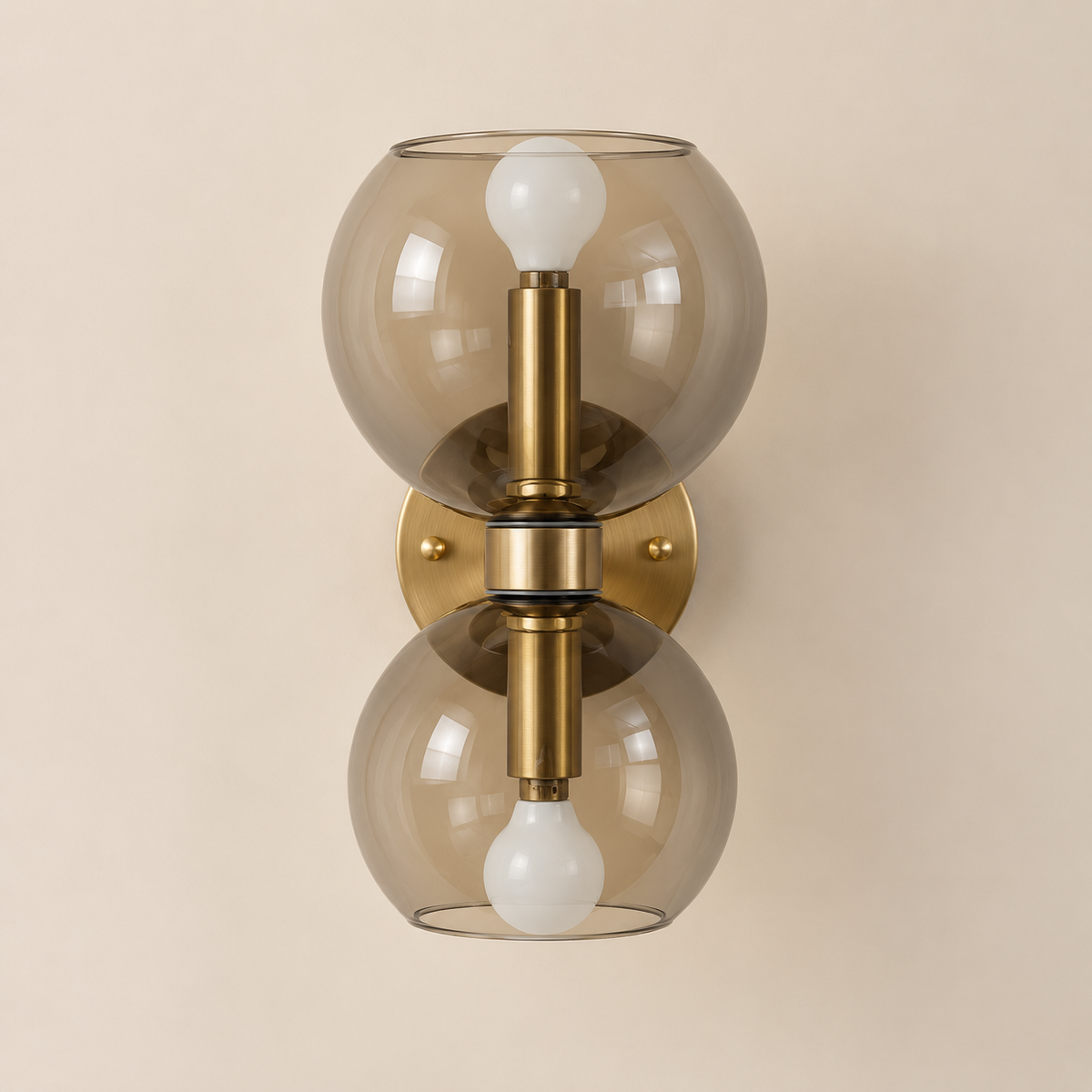 Virelle Double Globe Glass Wall Light