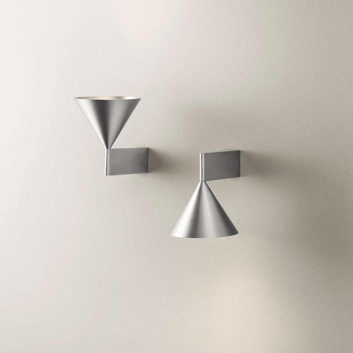 Silver VetraCone Italian Minimalist Wall Lamp