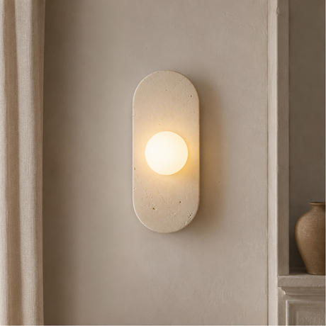 Kyoto Halo Stone Wall Lamp, alternate view 2