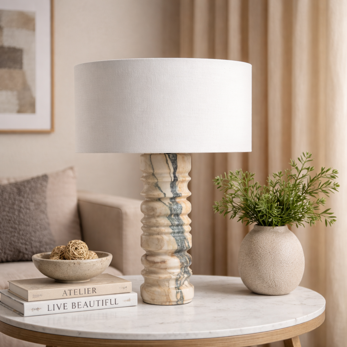 Spirale Marble Table Lamp