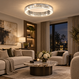 Calista Crystal Halo Ceiling Light