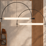 Linea Arc Black Pendant Light