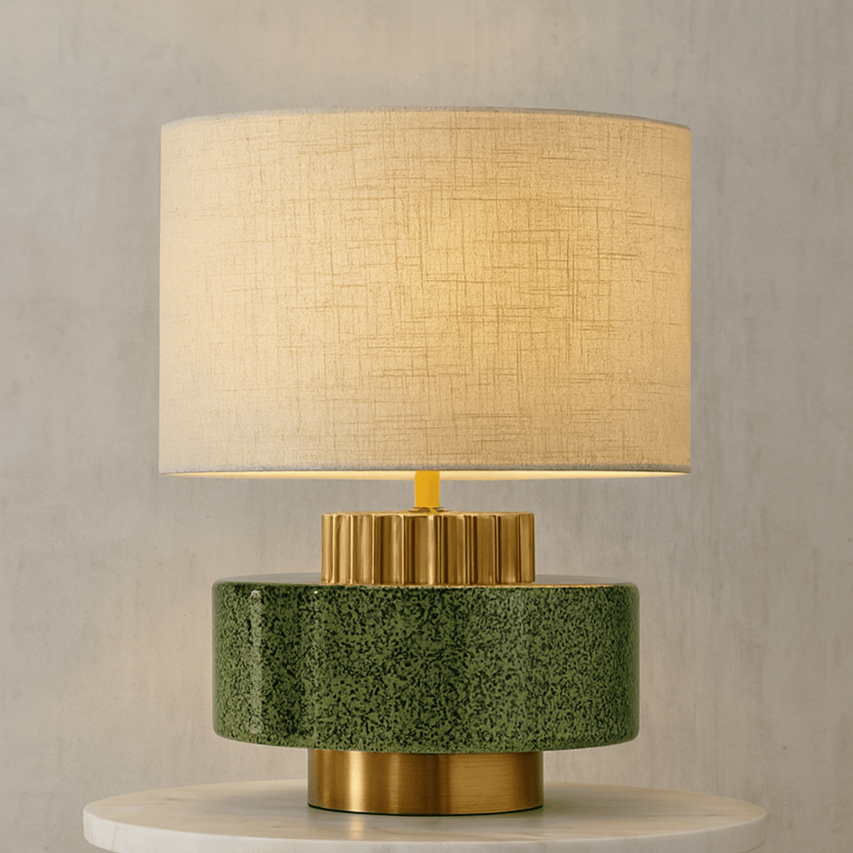 Vintage Handmade Pottery Jar Table Lamp