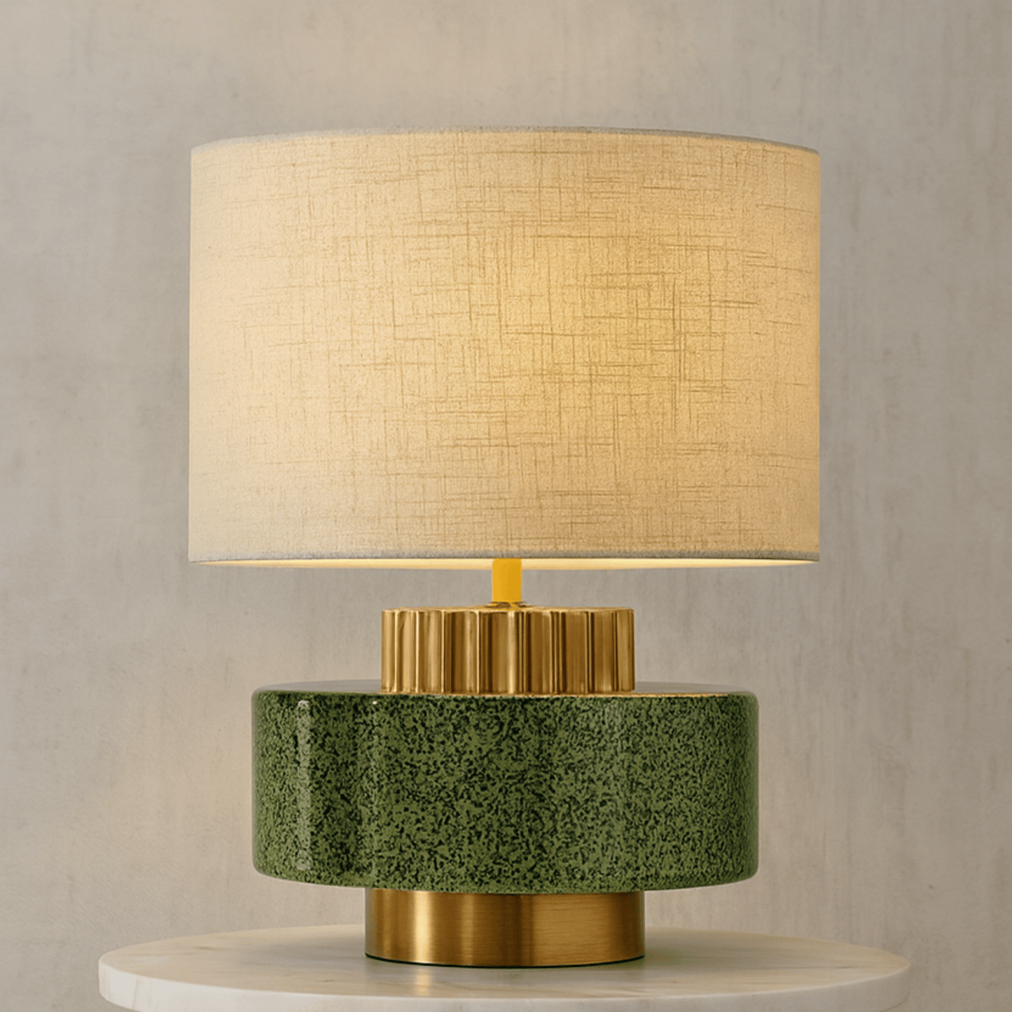Vintage Handmade Pottery Jar Table Lamp