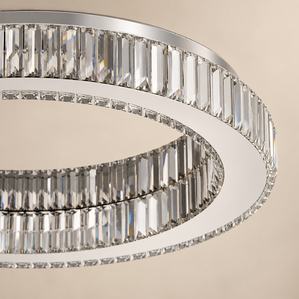 Calista Crystal Halo Ceiling Light