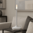 Liora Candlelight Lamp – Rechargeable LED Touch Table Light — minimalist table lamp by Baskoraa