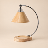 Ardena Wood Arc Candle Warmer Lamp