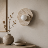 Ventara Marble Disc Wall Lamp