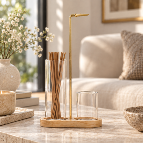 Aeris Glass Incense Holder & Ash Catcher