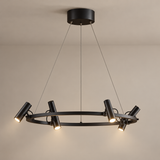 Norellis Adjustable Ring LED Chandelier