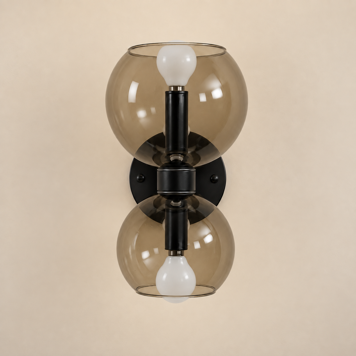 Virelle Double Globe Glass Wall Light