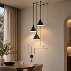 Virello Conical Multi-Drop Pendant Light