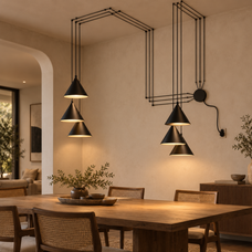 Virello Conical Multi-Drop Pendant Light